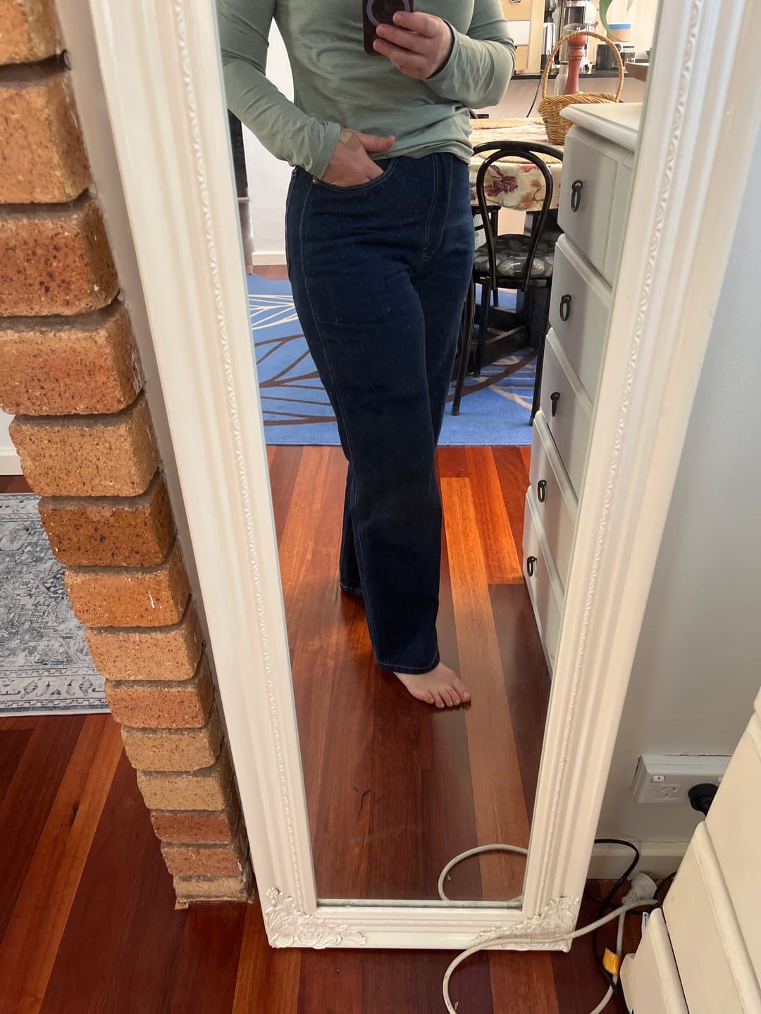 Customer photo review of Denim Mum Jeans