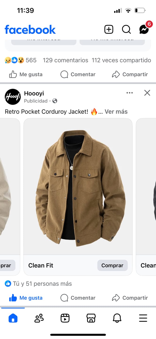 Customer photo review of Pocket Corduroy Jacket