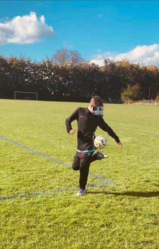 Customer photo review of Built-In Shin Pads