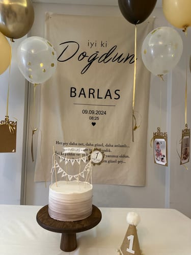 Esra Ü. review of Kişiselleştirilebilir Doğum Günü Örtüsü (#1) image 1 out of 2