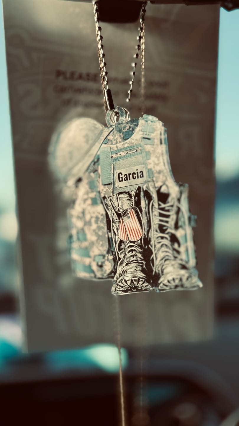 Customer photo review of Military Uniform - Boots & Hat - Personalized Flat Acrylic Ornament