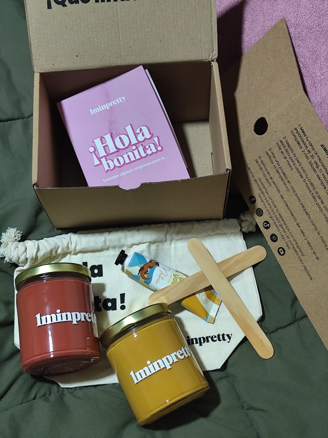 Customer photo review of Kit de 2 tarros de cera con envío gratis mx