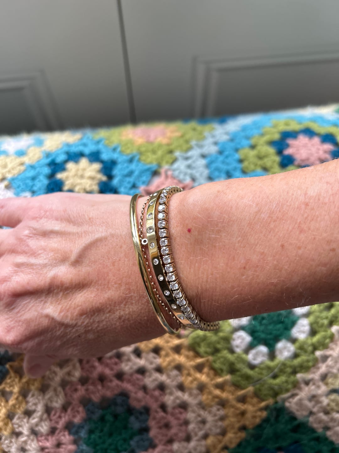 Customer photo review of Classic Gold Bangle