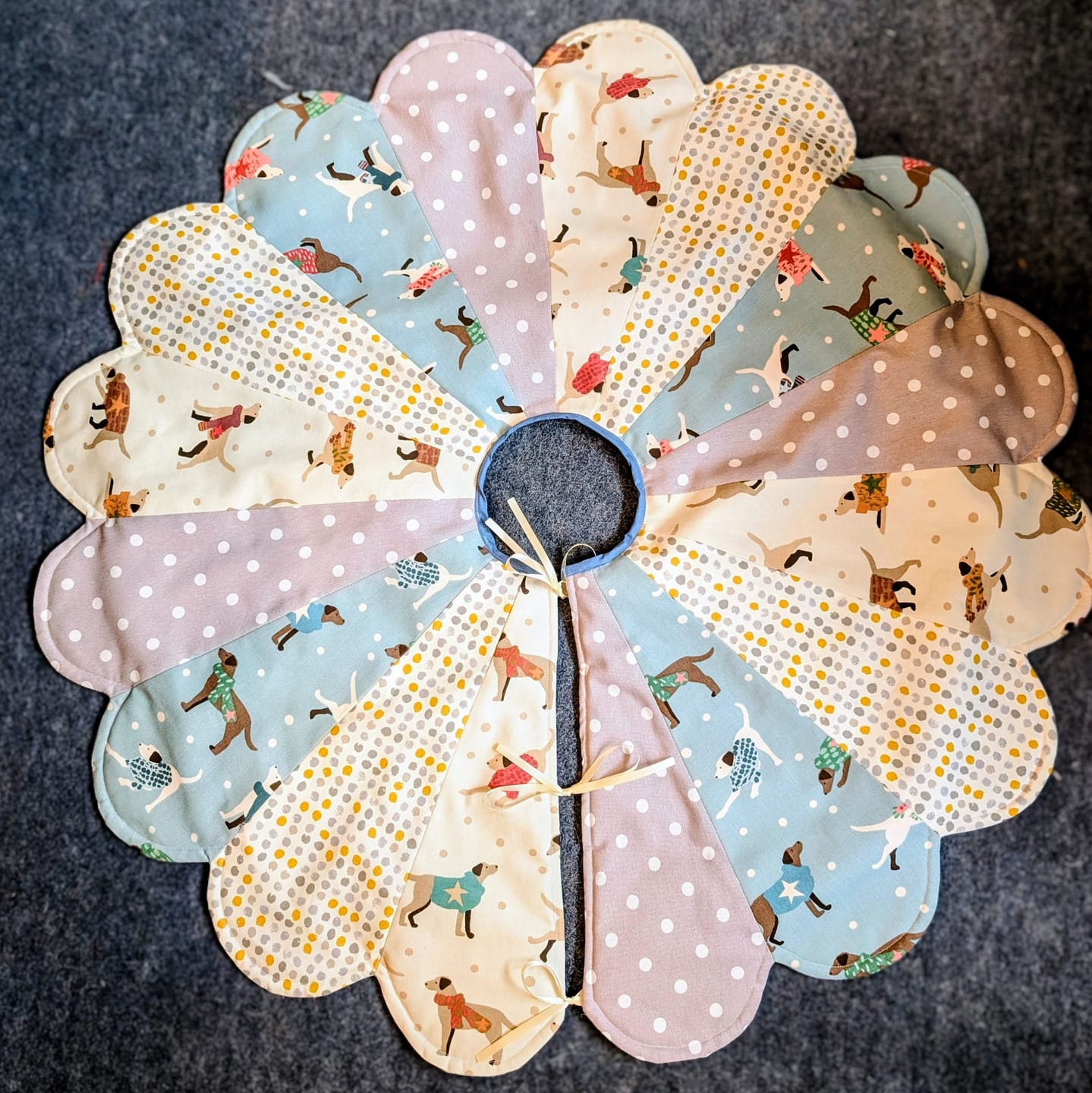 Customer photo review of Dapper Dogs Cotton Furnishing Fabric