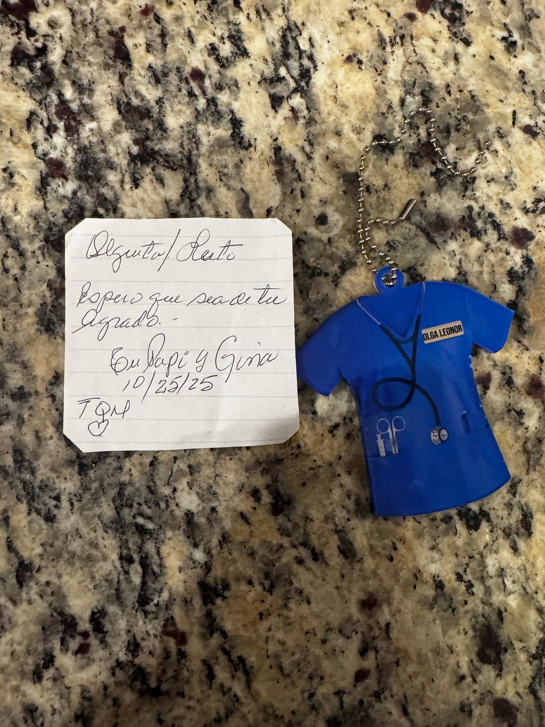 Customer photo review of Personalized Nurse Scrubs - Gift for Nurse Ornament