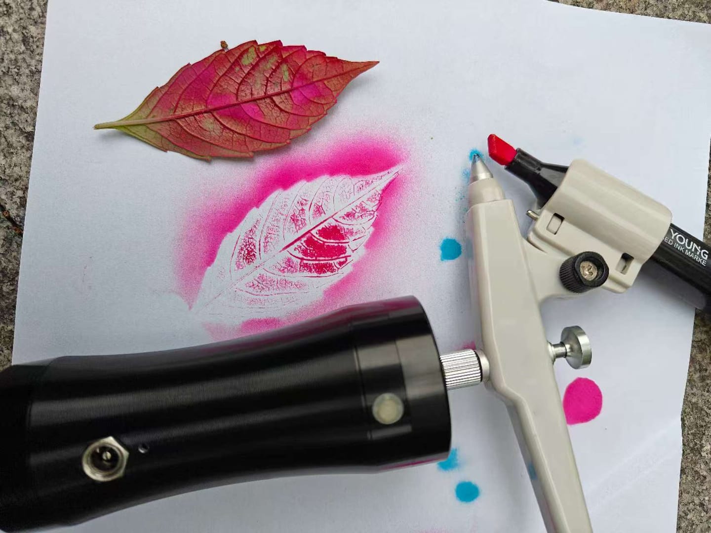 Customer photo review of WINSONS Cordless Electric Airbrush Marker Kit