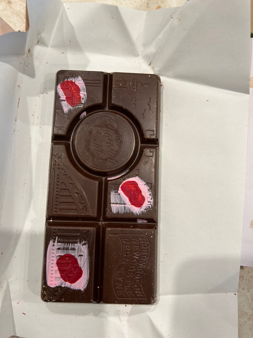 Customer photo review of Black Forest Gateau inspired chocolate bar 145g