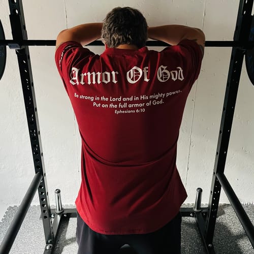 Customer photo review of Armor Of God Oversized Tee