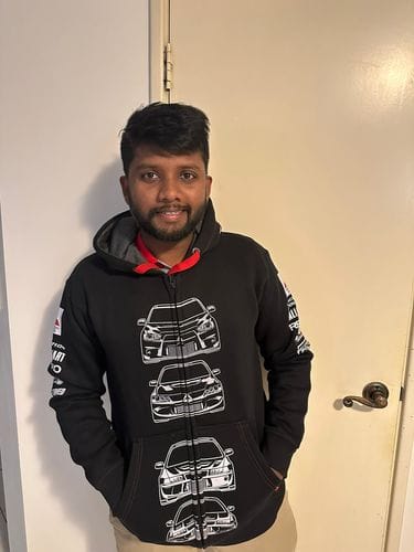 Customer photo review of Mitsubishi Evolution Hoodie