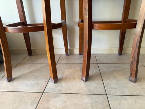 Customer photo review of Square Felt Silicone Chair Leg Protectors | Extra-Durable Chair Floor Protectors