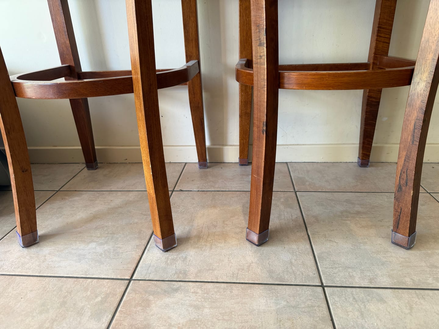 Customer photo review of Square Felt Silicone Chair Leg Protectors | Extra-Durable Chair Floor Protectors