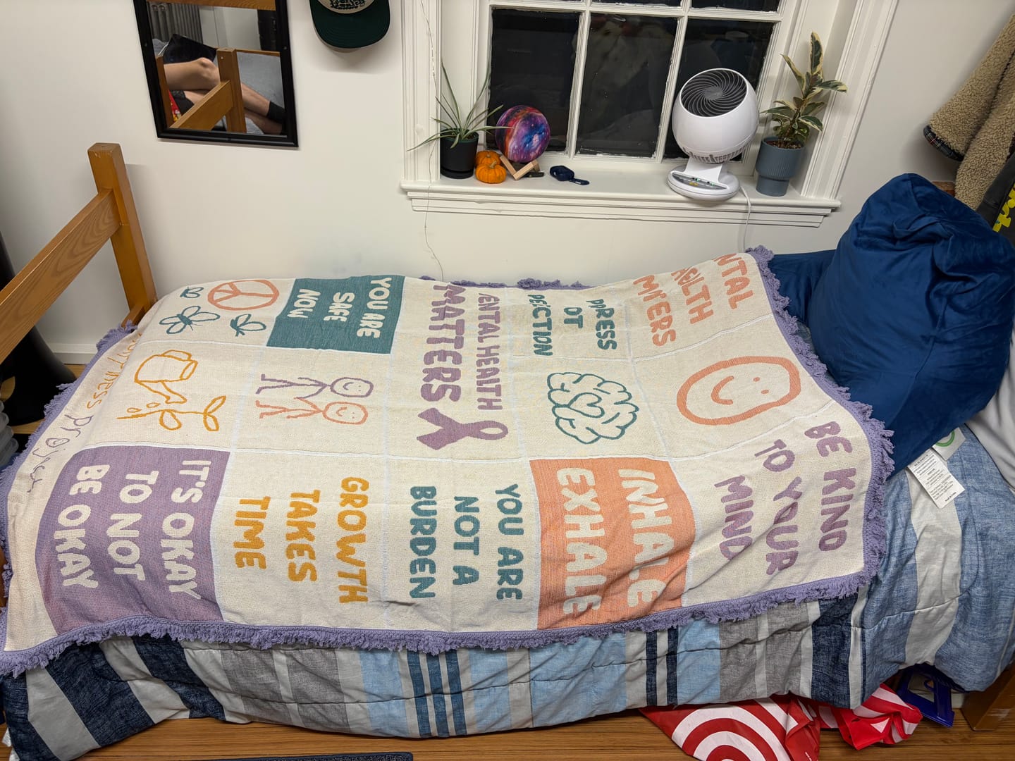 Customer photo review of Happiness Throw Blanket
