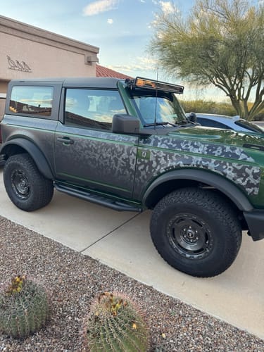 Customer photo review of Bronco 2D Removable Trail Armor