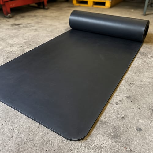 Customer photo review of Commercial Grade Rubber Sheet 1.5mm-25mm, 1.4m Wide Heavy Duty, Abrasion Resistant Custom Cut by Meter Natural Rubber for Industrial Use