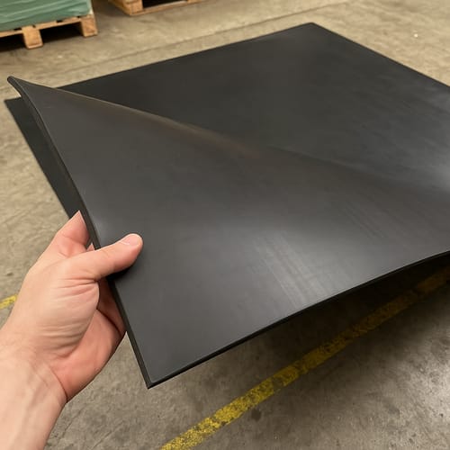 Customer photo review of Nitrile Rubber Sheet Black Oil & Fuel Resistant, -40°C to +90°C, 1.5mm to 6mm Thick, NBR/SBR Compound, High Strength, 70 Shore A Hardness