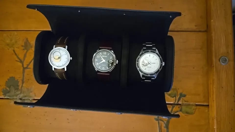 Customer photo review of Boîte à Montres de Voyage 3 Emplacements