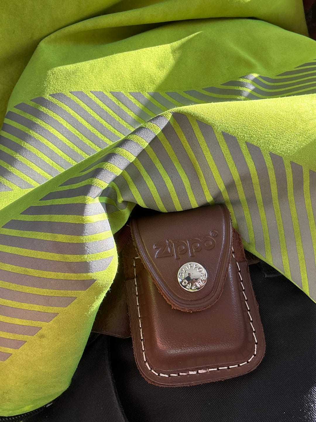 Customer photo review of Zippo Gürteltasche braun