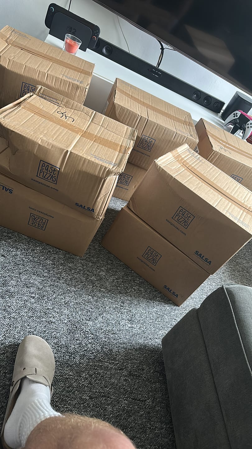 Customer photo review of Sourdough Pizza Bases (boxes of 25 bases)