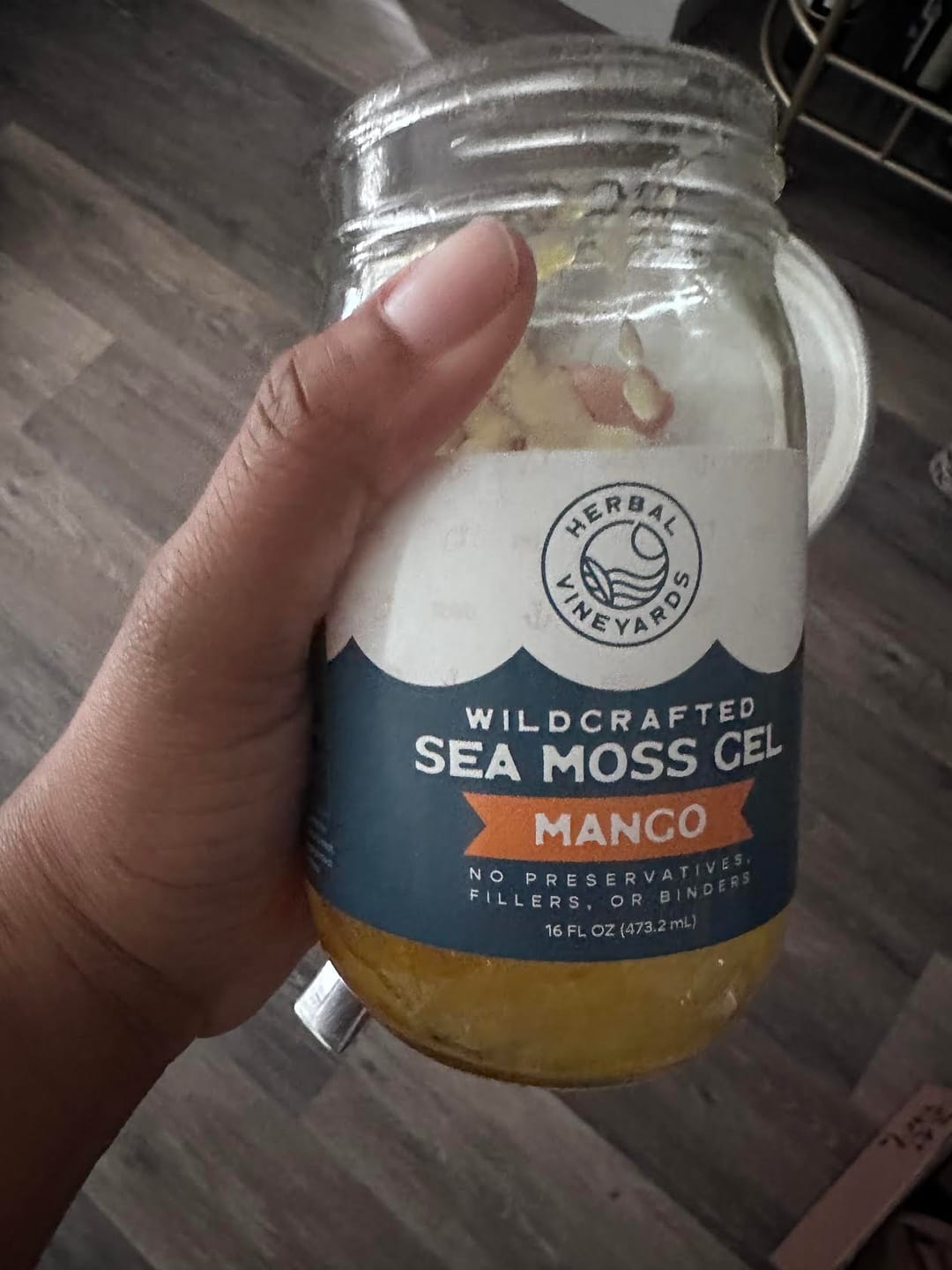 Customer photo review of EXCLUSIVE MANGO SEA MOSS GEL