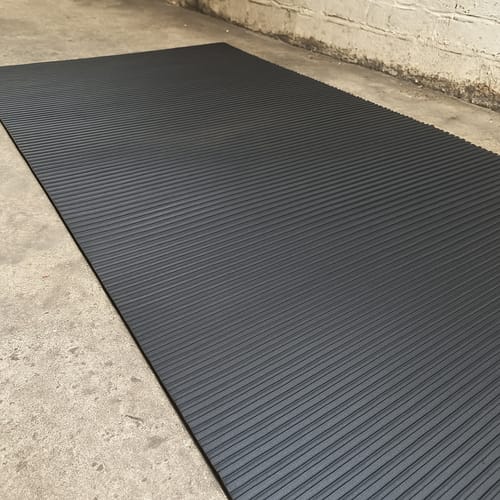 Customer photo review of 6mm Rubber Sheet Matting Durable, Slip-Resistant, Easy to Clean for Commercial & Industrial Use Versatile Flooring Solution - Linear Metre