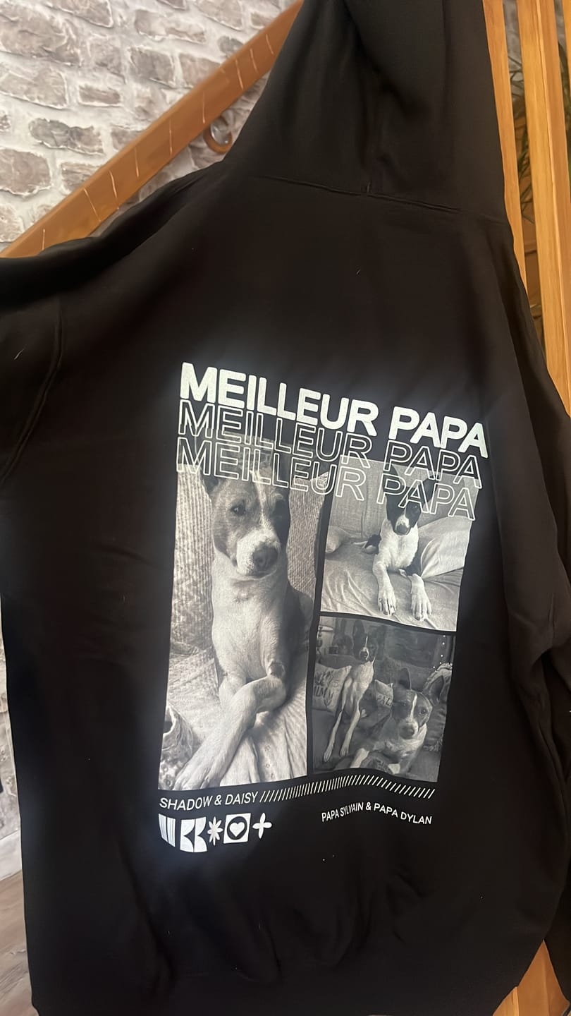 Customer photo review of Only you - Sweat à capuche personnalisé