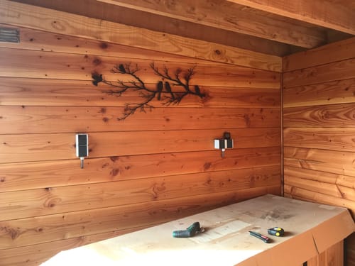 Customer photo review of Décoration murale en métal moderne - Oiseaux sur branche (V.02)