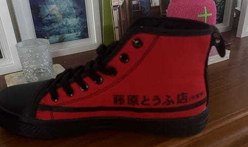 Customer photo review of HTXJPN Fuji2 Red Panda High Top Sneakers