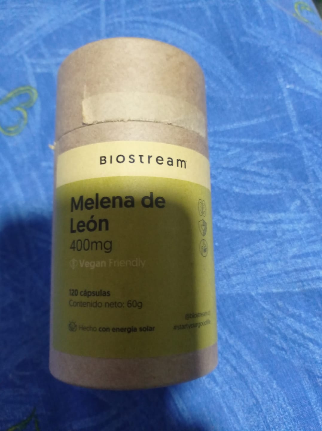Customer photo review of Hongo Melena de León 400mg 120 Cápsulas Vegano