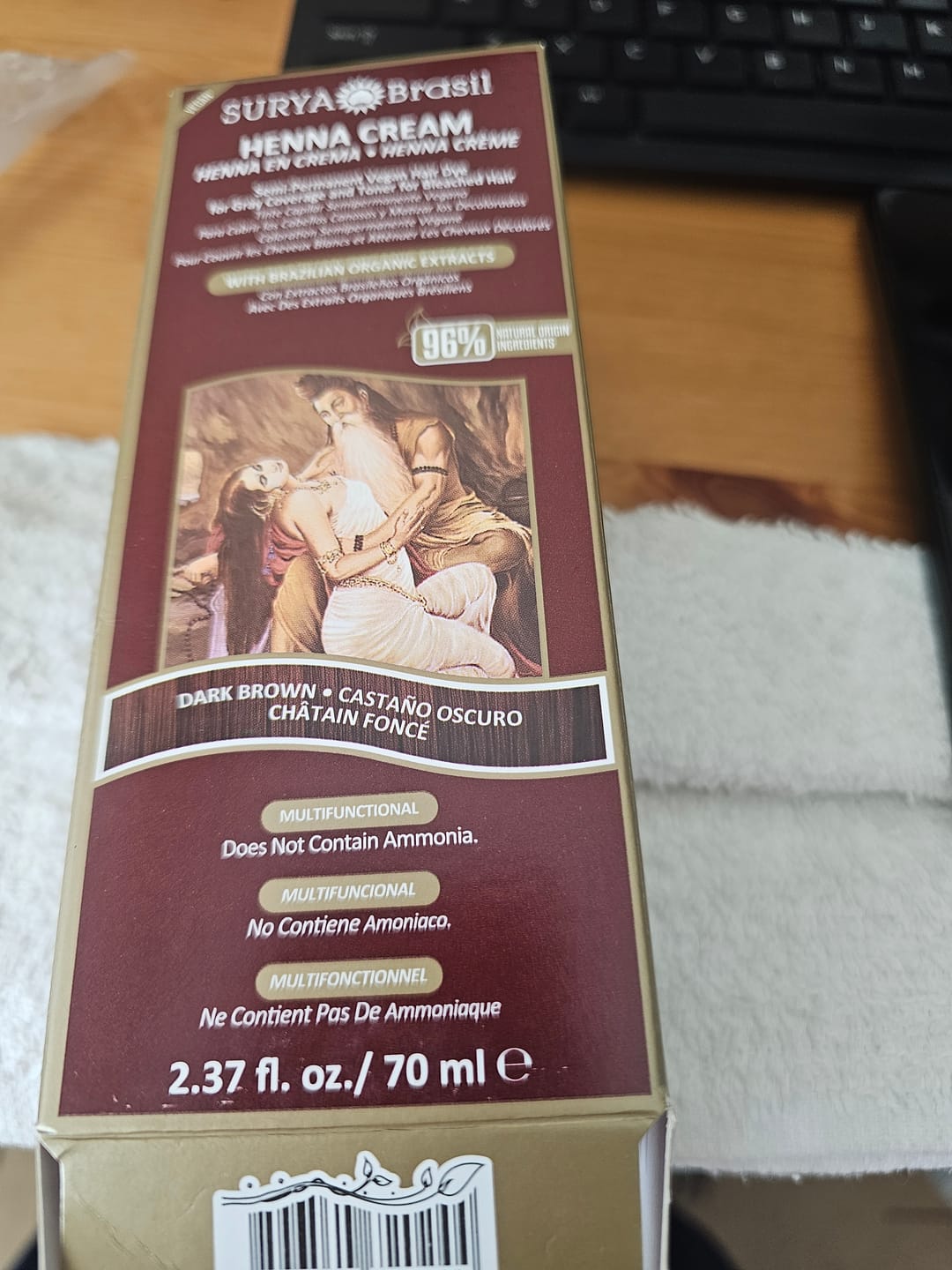 Customer photo review of Surya Brasil Henna Cream