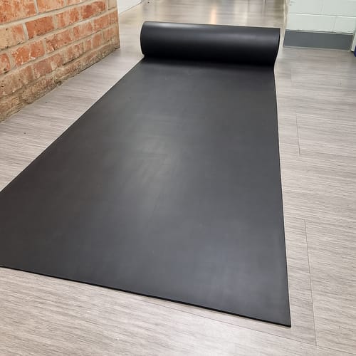 Customer photo review of Commercial Grade Rubber Sheet 1.5mm-25mm, 1.4m Wide Heavy Duty, Abrasion Resistant Custom Cut by Meter Natural Rubber for Industrial Use