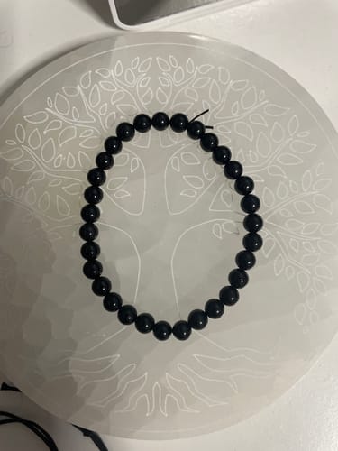 Customer photo review of Pulsera Turmalina Negra - 6mm || Protección - Limpieza