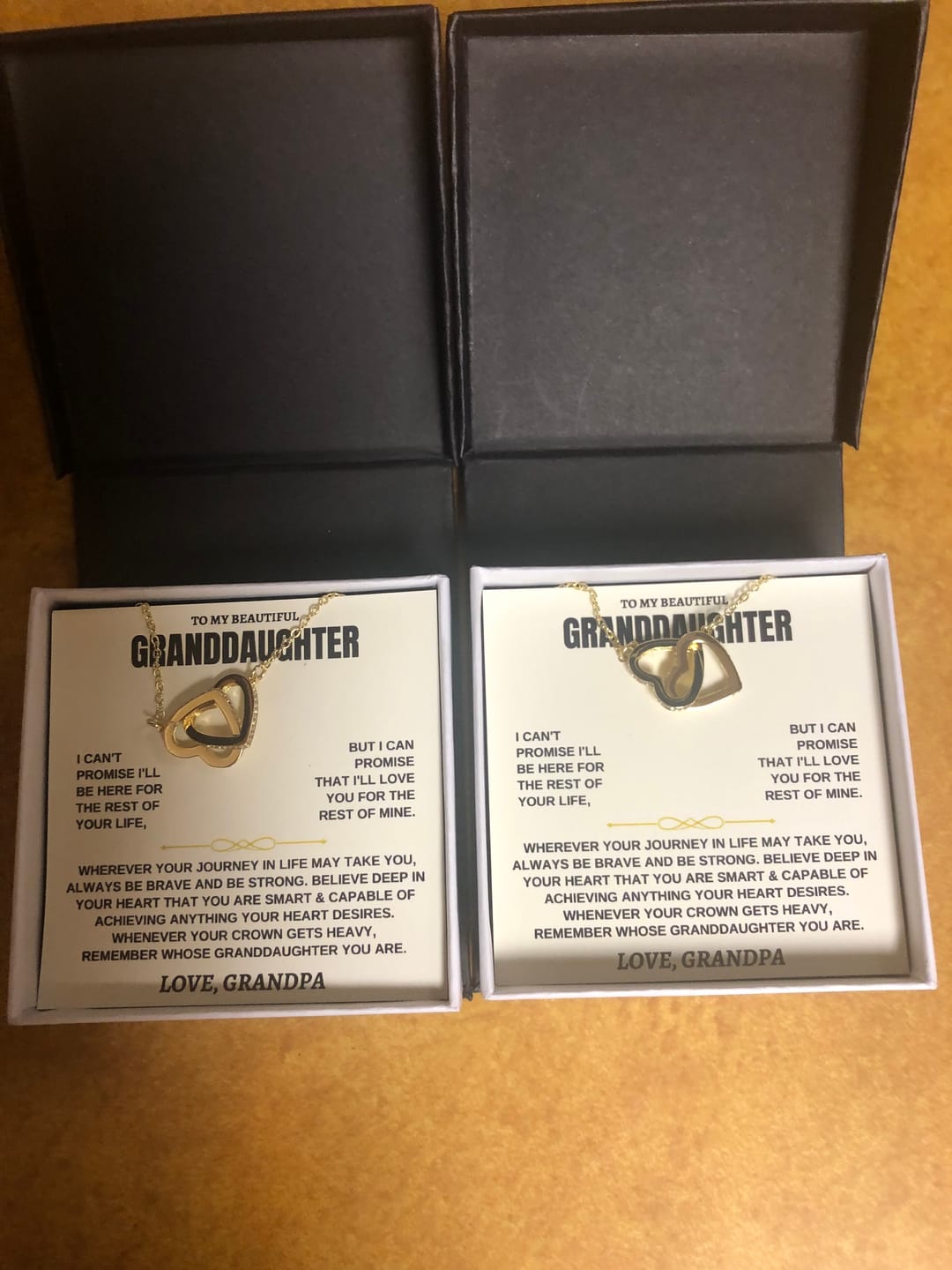 Customer photo review of To My Granddaughter - Forever Linked Hearts - Gift Set - SS117