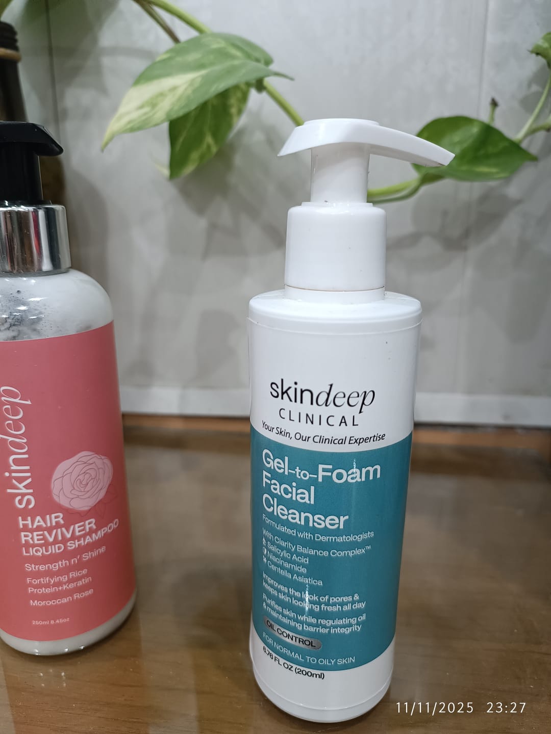 Customer photo review of Gel-to-Foam Facial Cleanser