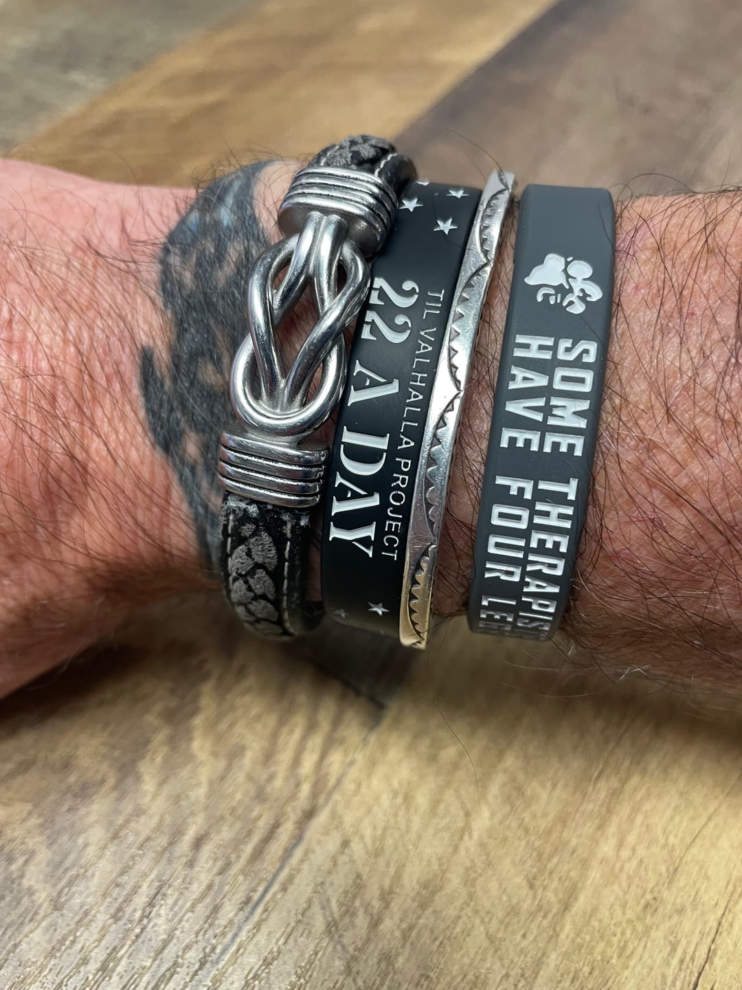 Customer photo review of Some Therapists - Silicone Bracelet