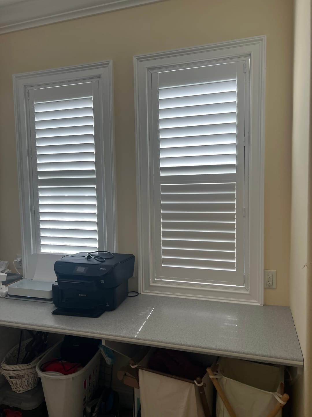 Customer photo review of Economy Polyresin Plantation Shutter