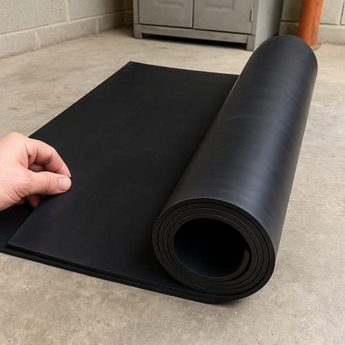 Customer photo review of Commercial Rubber Sheet Linear Metre Durable Heavy Duty Rubber for Sealing, Insulation & Protection Temperature & Chemical Resistant