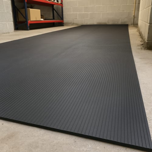 Customer photo review of 6mm Rubber Sheet Matting Durable, Slip-Resistant, Easy to Clean for Commercial & Industrial Use Versatile Flooring Solution - Linear Metre