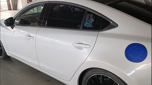 Customer photo review of Lucky Cat USB Electric Sticker