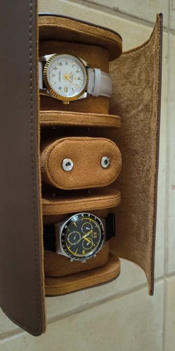 Customer photo review of Boîte à Montres de Voyage 3 Emplacements