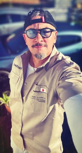 Customer photo review of Hardtuned Short Sleeve Work Shirt - Tan