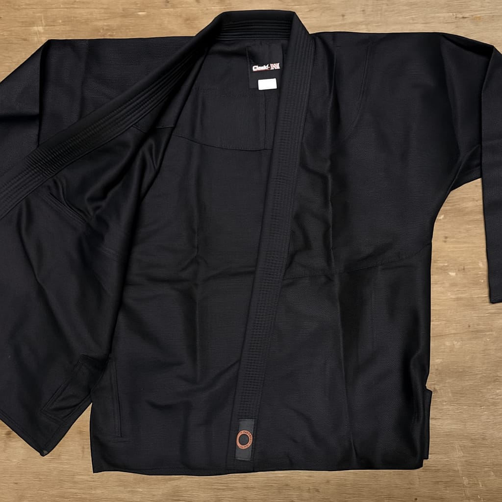 Customer photo review of Custom Alpha Black Plain Brazilian Jiu Jitsu gi