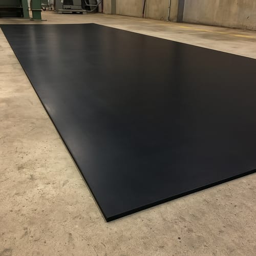 Customer photo review of Commercial Grade Rubber Sheet 1.5mm-25mm, 1.4m Wide Heavy Duty, Abrasion Resistant Custom Cut by Meter Natural Rubber for Industrial Use