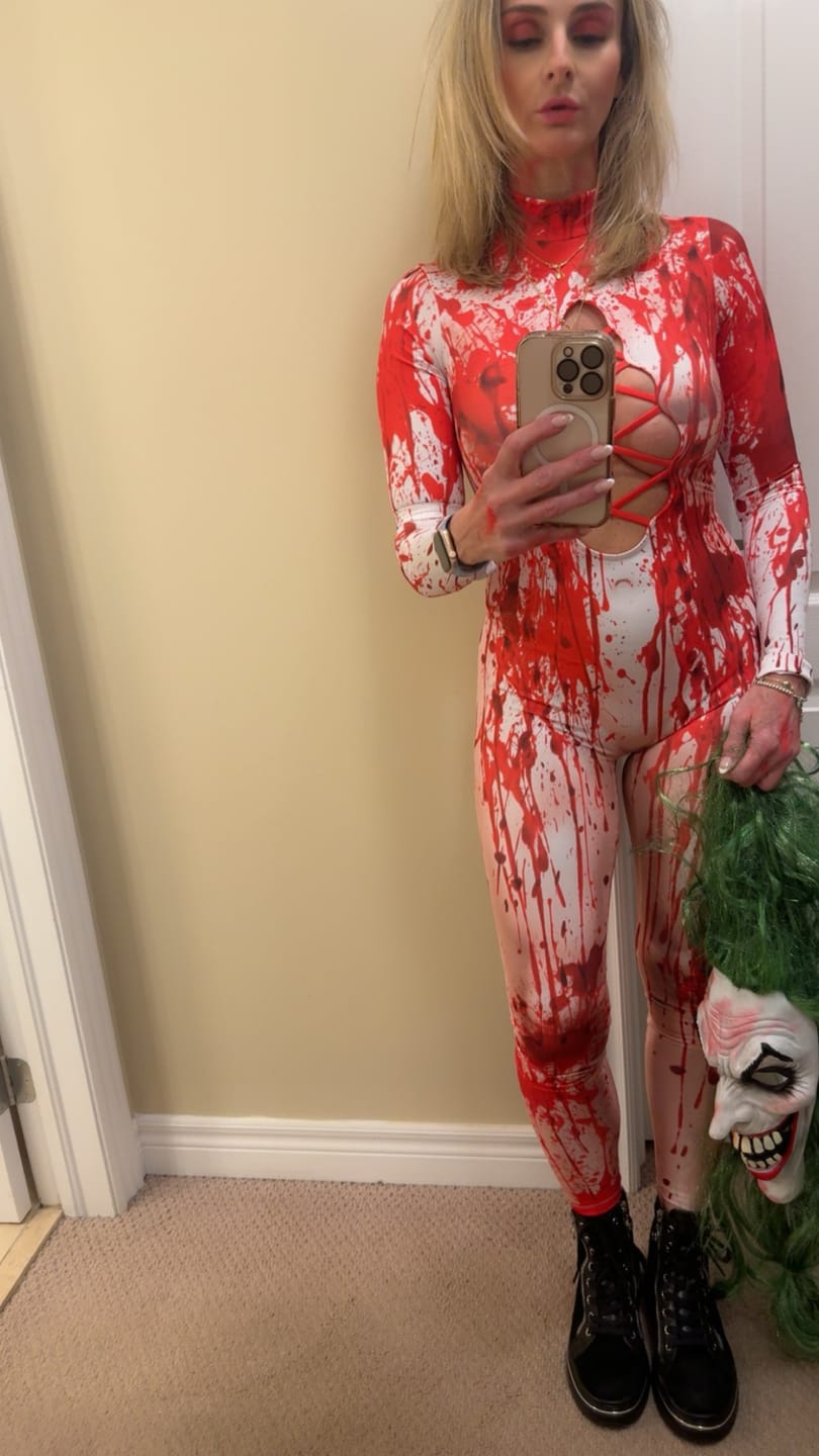 Customer photo review of Miss Murder Open Front Costume