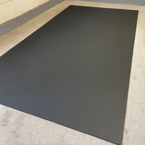 Customer photo review of 6mm Rubber Sheet Matting Durable, Slip-Resistant, Easy to Clean for Commercial & Industrial Use Versatile Flooring Solution - Linear Metre