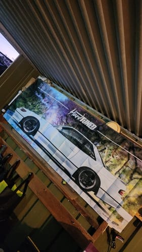 Customer photo review of Nissan Silvia S13 Garage Flag