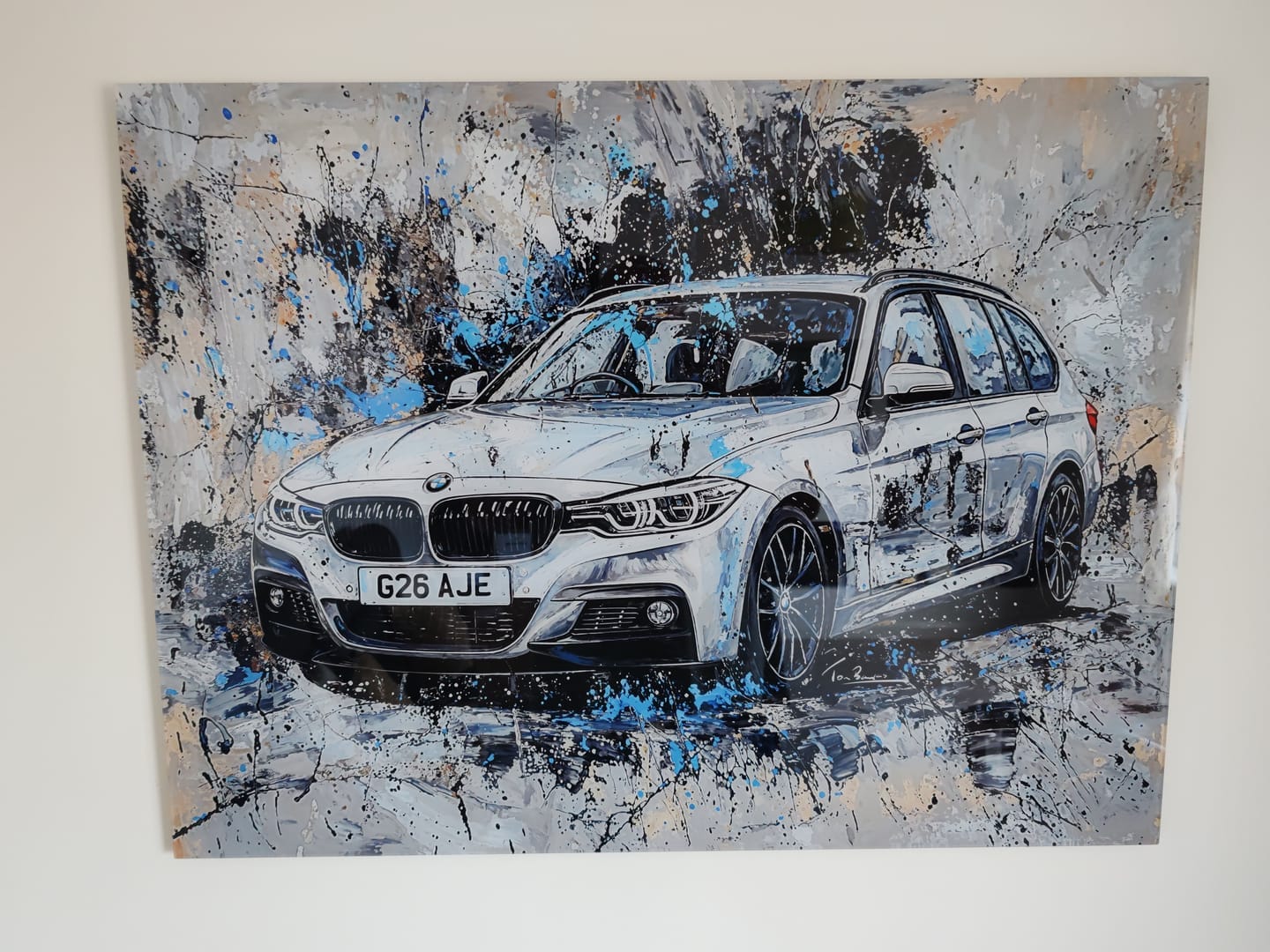 Customer photo review of 'Your own car' custom artwork
