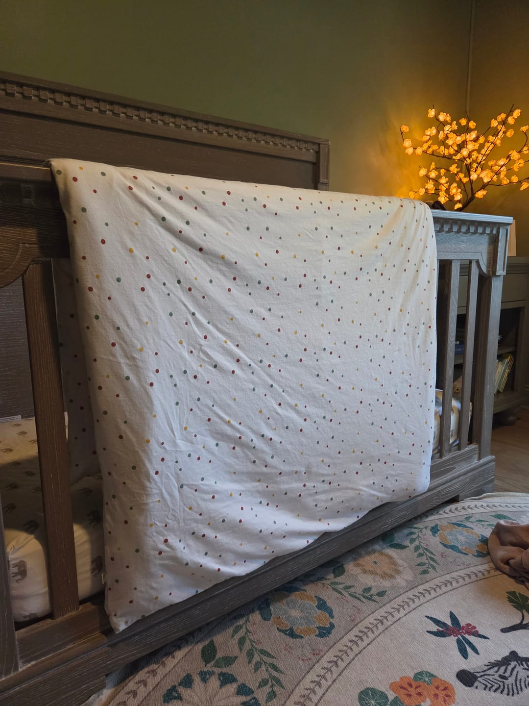 Customer photo review of Wool Comforter, Crib or Toddler