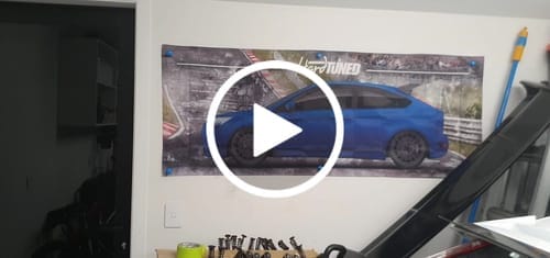 Customer photo review of Ford Focus RS 2009 Garage Flag