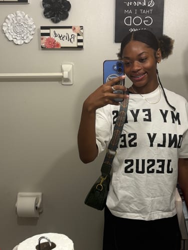 Customer photo review of My Eyes Only See Jesus T-Shirt