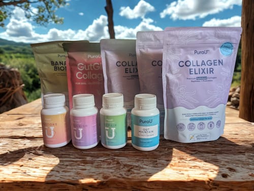 Customer photo review of GutGlow™ Collagen - Strawberry Watermelon